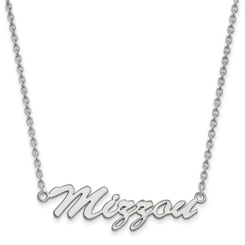University of Missouri Tigers Medium Pendant Necklace in Sterling Silver 5.58 gr