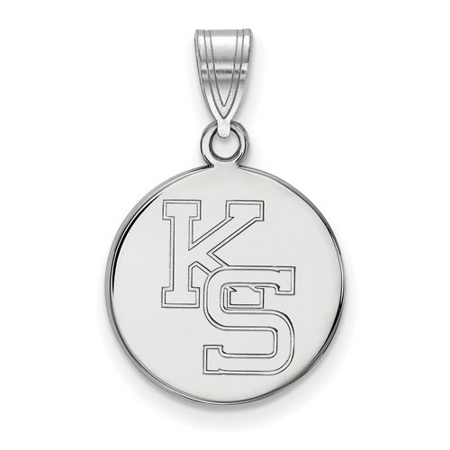 Kansas State University Wildcats Medium Pendant in Sterling Silver 2.38 gr