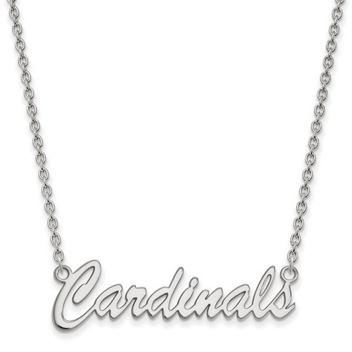 University of Louisville Cardinals Medium Pendant Necklace in Sterling Silver