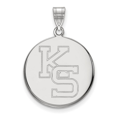 Kansas State University Wildcats Large Pendant in Sterling Silver 4.50 gr