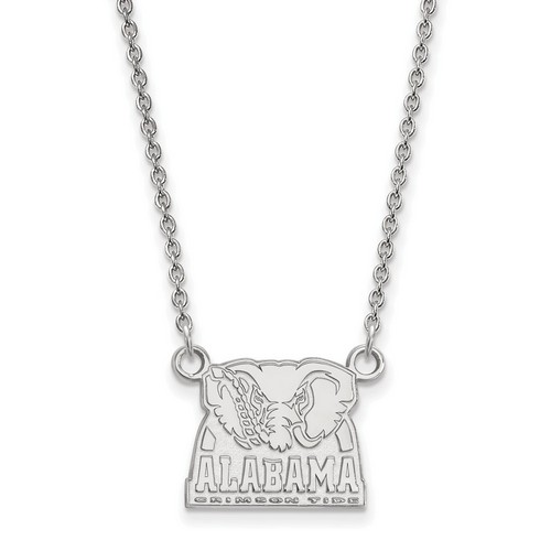 University of Alabama Crimson Tide Small Sterling Silver Pendant Necklace 3.65gr