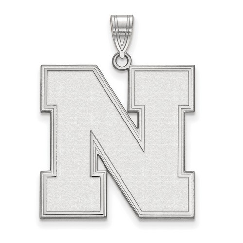 University of Nebraska Cornhuskers XL Pendant in Sterling Silver 5.00 gr