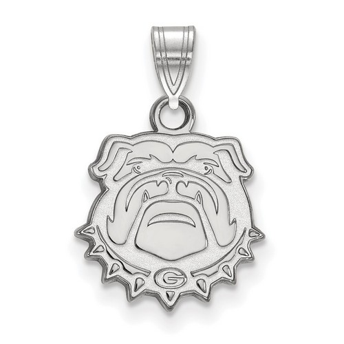 University of Georgia Bulldogs Small Pendant in Sterling Silver 1.38 gr