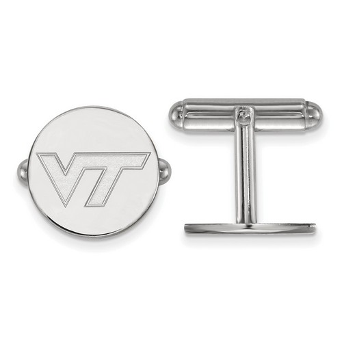 Virginia Tech Hokies Cuff Link in Sterling Silver 7.19 gr