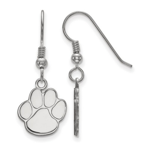 Auburn University Tigers Small Dangle Earrings in Sterling Silver 2.16 gr