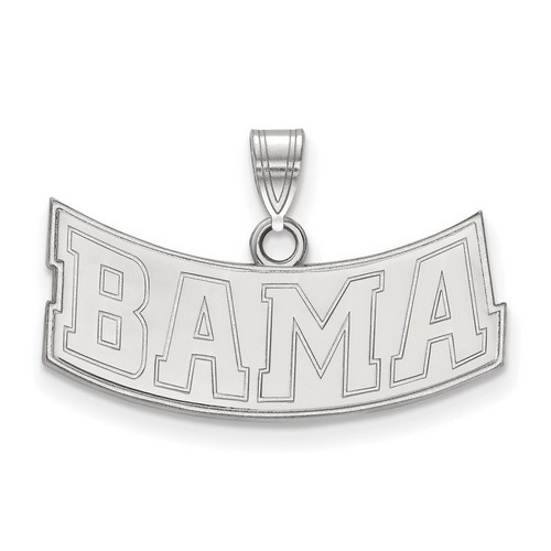 University of Alabama Crimson Tide Small Pendant in Sterling Silver 2.83 gr