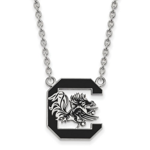 University of South Carolina Gamecocks Sterling Silver Pendant Necklace 5.59 gr