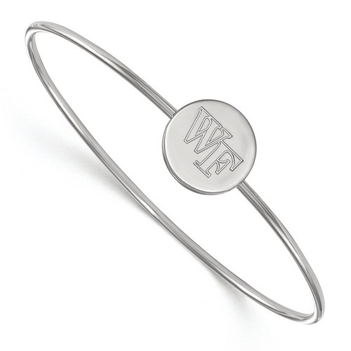 Wake Forest University Demon Deacons Wire Bangle in Sterling Silver 7.09 gr