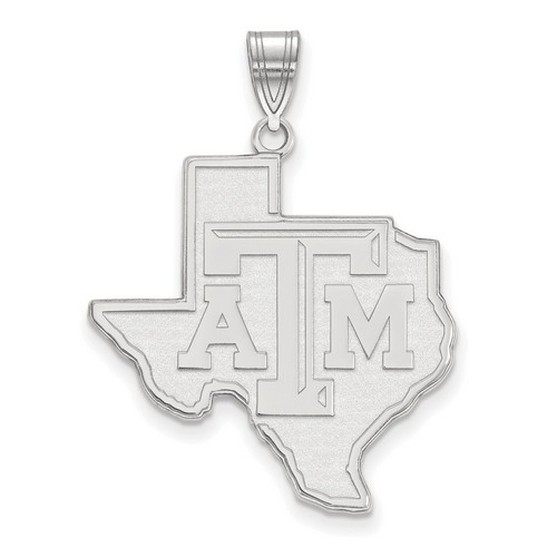 Texas A&M University Aggies XL Pendant in Sterling Silver 3.83 gr