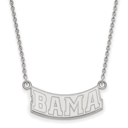 University of Alabama Crimson Tide Pendant Necklace in Sterling Silver 4.47 gr