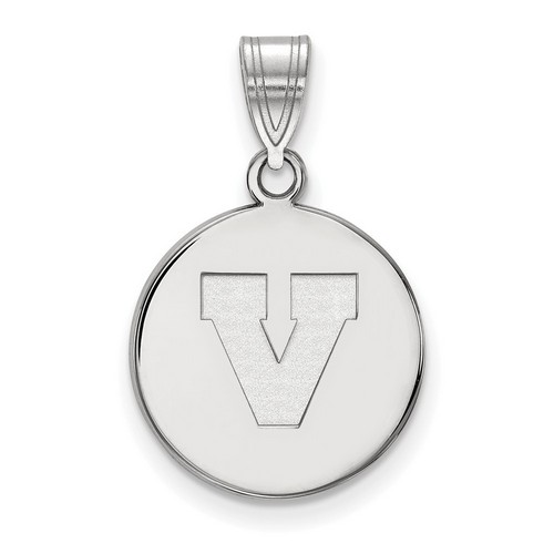 University of Virginia Cavaliers Medium Disc Pendant in Sterling Silver 2.30 gr