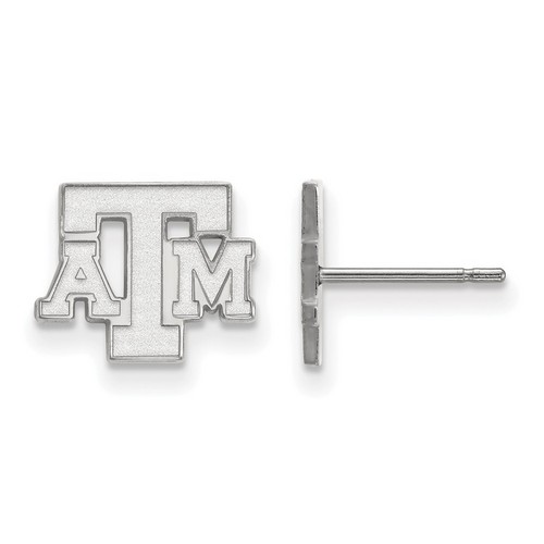 Texas A&M University Aggies XS Post Earrings in Sterling Silver 1.20 gr