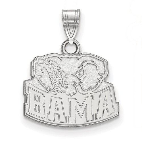 University of Alabama Crimson Tide Small Pendant in Sterling Silver 1.88 gr