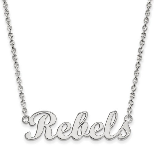 University of Mississippi Rebels Small Pendant in Sterling Silver 5.36 gr