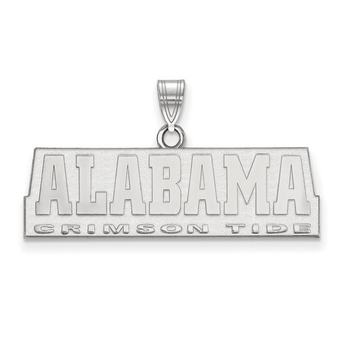 University of Alabama Crimson Tide Small Pendant in Sterling Silver 3.20 gr