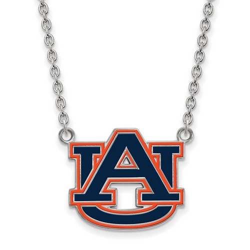 Auburn University Tigers Large Pendant Necklace in Sterling Silver 6.27 gr