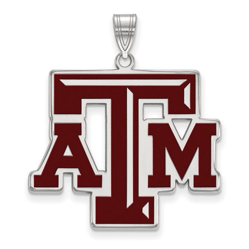 Texas A&M University Aggies XL Pendant in Sterling Silver 5.23 gr