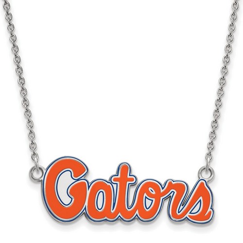 University of Florida Gators Small Pendant Necklace in Sterling Silver 4.63 gr