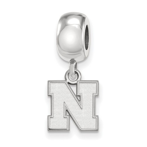 University of Nebraska Cornhuskers XS Bead Charm in Sterling Silver 2.95 gr