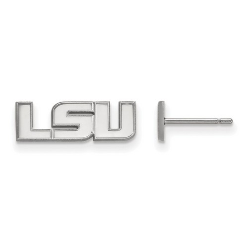 Louisiana State University LSU Tigers XS Sterling Silver Post Earrings 1.35 gr