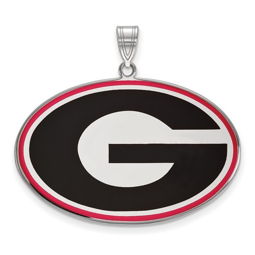 University of Georgia Bulldogs XL Pendant in Sterling Silver 7.17 gr