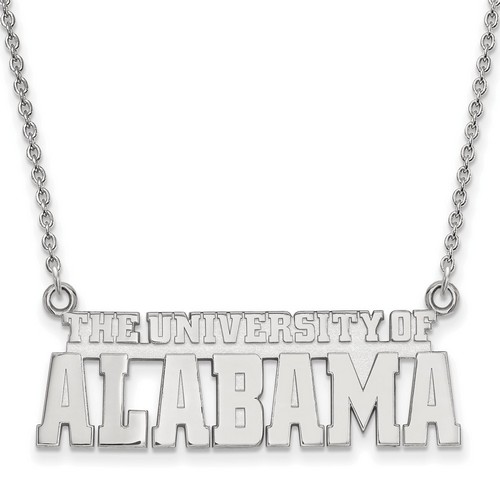 University of Alabama Crimson Tide Small Pendant in Sterling Silver 5.82 gr